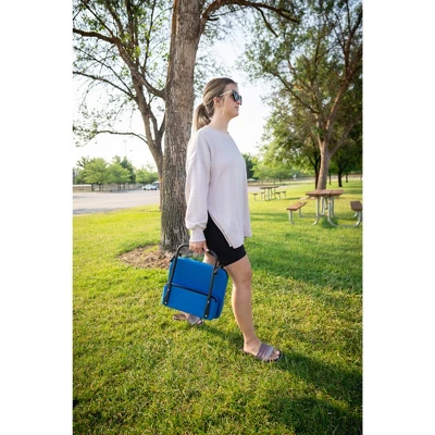 Stansport Steel Frame Foldable Coliseum Seat - Blue 8 Stansport Steel Frame Foldable Coliseum Seat - Blue - Image 6