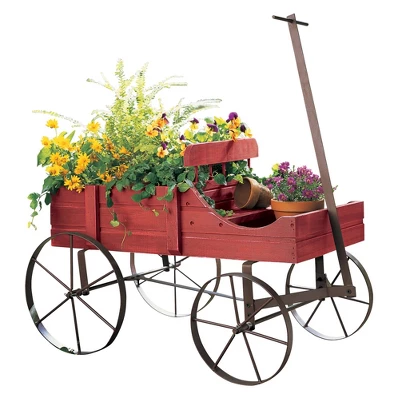 Collections Etc Wagon Decorative Indoor / Outdoor Garden Backyard Planter 8 Collections Etc Wagon Decorative Indoor / Outdoor Garden Backyard Planter - Image 6