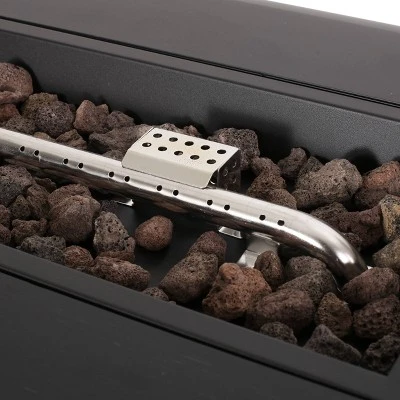 Vernon Outdoor Rectangular Fire Pit With Tank Holder - Dark Gray - Christopher Knight Home 12 Vernon Outdoor Rectangular Fire Pit With Tank Holder - Dark Gray - Christopher Knight Home - Image 10