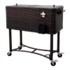 80qt Portable Rolling Patio Cooler Dark Wicker - Permasteel 2 80qt Portable Rolling Patio Cooler Dark Wicker - Permasteel -Garden & Outdoors GUEST c9b3acbd 907e 44fe 88c2 924778ccb777
