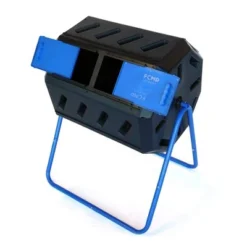 FCMP Outdoor 37 Gallon 8 Sided Plastic Dual Chamber Double Door Tumbling Composter Outdoor Elevated Rotating Garden Compost Bin, Blue/Black 9 FCMP Outdoor 37 Gallon 8 Sided Plastic Dual Chamber Double Door Tumbling Composter Outdoor Elevated Rotating Garden Compost Bin, Blue/Black -Garden & Outdoors GUEST cb315df8 7e75 4bf6 86fd 9d9373d1ea85