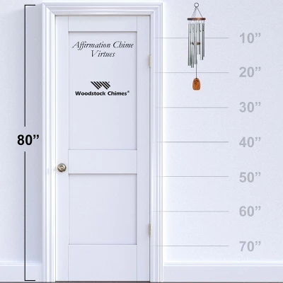 Woodstock Wind Chimes Signature Collection, Affirmation Chime, 25'' Virtues Silver Wind Chime AFVSB 5 Woodstock Wind Chimes Signature Collection, Affirmation Chime, 25'' Virtues Silver Wind Chime AFVSB - Image 3