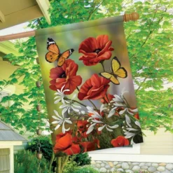 Hello Spring Butterflies Floral House Flag Poppies 28" X 40" Briarwood Lane 5 Hello Spring Butterflies Floral House Flag Poppies 28" X 40" Briarwood Lane -Garden & Outdoors GUEST cf5d0ebb 1ae5 4355 85b4 fbcc5ce0e5b8