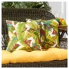 Set Of 2 Palm Leaves Multi Outdoor Square Throw Pillows - Kensington Garden -Garden & Outdoors GUEST cf5e704f 69cb 4b29 b1f5 0f9f4c06c881