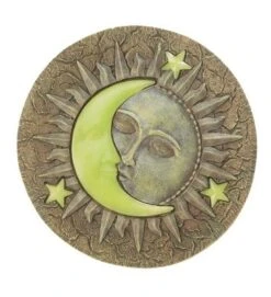 Plow & Hearth Celestial Glow-In-The-Dark Garden Stepping Stone