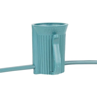 Novelty Lights 250 Feet C9/E17 Intermediate Base Christmas Bulk Spool, Vintage Holiday Hanging Light String, SPT-1 18 Gauge Green Wire 4 Novelty Lights 250 Feet C9/E17 Intermediate Base Christmas Bulk Spool, Vintage Holiday Hanging Light String, SPT-1 18 Gauge Green Wire - Image 2