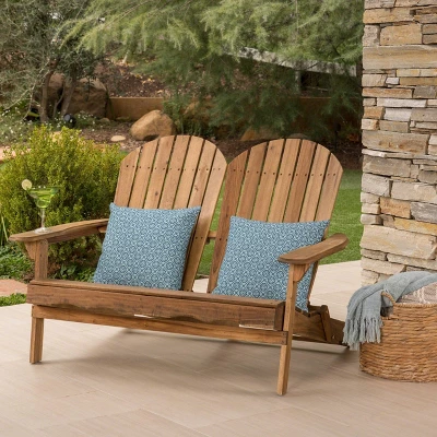 Malibu Acacia Wood Patio Adirondack Loveseat - Christopher Knight Home 3 Malibu Acacia Wood Patio Adirondack Loveseat - Christopher Knight Home