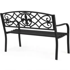 Costway Patio Garden Bench Park Yard Outdoor Furniture Steel Slats Porch Chair Seat 17 Costway Patio Garden Bench Park Yard Outdoor Furniture Steel Slats Porch Chair Seat -Garden & Outdoors GUEST d2d0fbd7 c3ba 45af 97df dfff323827ae