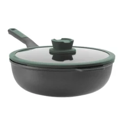 BergHOFF FOREST Nonstick Wok Pan, Strainer Glass Lid With Spoon Rest -Garden & Outdoors GUEST d307f12b c01b 4fd0 b686 631f8472f7ed