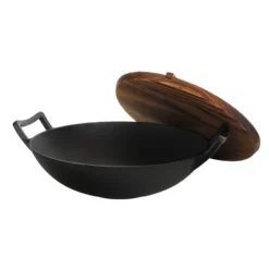 Gibson General Store Addlestone 2 Piece 14 Inch Heavy Duty Cast Iron Wok With Wood Lid 10 Gibson General Store Addlestone 2 Piece 14 Inch Heavy Duty Cast Iron Wok With Wood Lid -Garden & Outdoors GUEST d6517e12 c0ed 41ac bf3d 13526c2b2a6e
