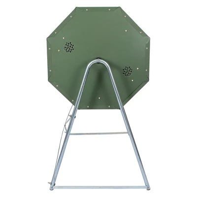 Jora Composters JK270A 70 Gallon Dual Chamber Galvanized Steel Backyard Composter Tumbler Bin For High Temperature Outdoor Composting, Green 4 Jora Composters JK270A 70 Gallon Dual Chamber Galvanized Steel Backyard Composter Tumbler Bin For High Temperature Outdoor Composting, Green - Image 2