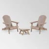 Malibu 3pc Acacia Wood Chat Set - Gray - Christopher Knight Home -Garden & Outdoors GUEST d7151d4e af24 42fe 8955 b6786f657a63