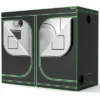 Costway 4x8 Grow Tent, 96''x48''x80'' High Reflective Mylar W/Observation Window GrayBlack