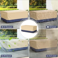 Costway Patio 90''x50'' Dining Set Cover Rectangle Table Chair Waterproof Handle Air Vent 16 Costway Patio 90''x50'' Dining Set Cover Rectangle Table Chair Waterproof Handle Air Vent -Garden & Outdoors GUEST d922be70 dcfb 40a8 93a2 1b9a725d17fd