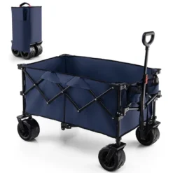 Costway Folding Collapsible Wagon Utility Garden Cart W/ Wide Wheels Adjustable Handle 22 Costway Folding Collapsible Wagon Utility Garden Cart W/ Wide Wheels Adjustable Handle -Garden & Outdoors GUEST dab553d9 e6b6 489a a32e 04d3be923010