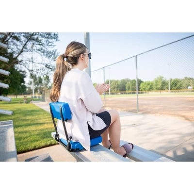 Stansport Steel Frame Foldable Coliseum Seat - Blue 11 Stansport Steel Frame Foldable Coliseum Seat - Blue - Image 9