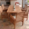 7pc Acacia Wood Patio Dining Set With Cushions - Saracina Home -Garden & Outdoors GUEST dbac3251 8770 4013 aef6 bc960284c5e0