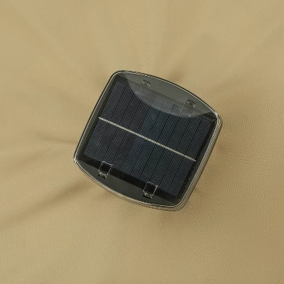 11' X 11' Calypso II Market Patio Umbrella With Solar LED Strip Lights Champagne - Island Umbrella 12 11' X 11' Calypso II Market Patio Umbrella With Solar LED Strip Lights Champagne - Island Umbrella - Image 10