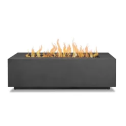 Aegean Rectangle Fire Table With NG Conversion - Real Flame