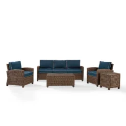 Bradenton 5pc Outdoor Wicker Sofa Set - Crosley -Garden & Outdoors GUEST e0c34a7c fc81 4f67 b813 52525cba84b1