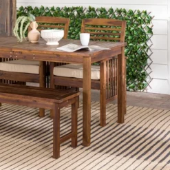 Ravenscroft 4pc Acacia Wood Patio Dining Set - Saracina Home 15 Ravenscroft 4pc Acacia Wood Patio Dining Set - Saracina Home -Garden & Outdoors GUEST e101c323 d528 4c44 add8 ef39ff566203