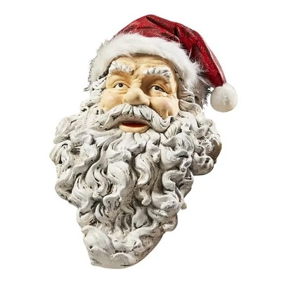Design Toscano Ho-Ho-Hold It Santa Mantel Stocking Holder Statue, Multi-colored 4 Design Toscano Ho-Ho-Hold It Santa Mantel Stocking Holder Statue, Multi-colored - Image 2