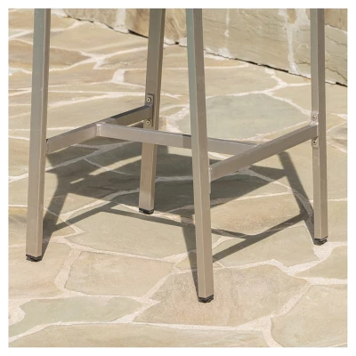 Cape Coral 4pk All-Weather Wicker/Metal Patio Barstools - Gray - Christopher Knight Home 5 Cape Coral 4pk All-Weather Wicker/Metal Patio Barstools - Gray - Christopher Knight Home - Image 3