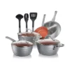 NutriChef NCCW11GD 11 Piece Nonstick Ceramic Coating Diamond Pattern Kitchen Cookware Pots And Pan Set With Lids And Utensils, Gray (2 Pack) 2 NutriChef NCCW11GD 11 Piece Nonstick Ceramic Coating Diamond Pattern Kitchen Cookware Pots And Pan Set With Lids And Utensils, Gray (2 Pack) -Garden & Outdoors GUEST e4f145ad c589 49f7 b38d 2c718a7a9b14