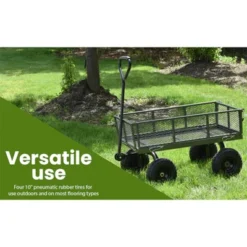 Juggernaut Carts GW3418-GR Heavy Duty Steel Frame 400 Pound Load Capacity Outdoor Utility Garden Wagon With Pneumatic Tires, Green Finish 8 Juggernaut Carts GW3418-GR Heavy Duty Steel Frame 400 Pound Load Capacity Outdoor Utility Garden Wagon With Pneumatic Tires, Green Finish -Garden & Outdoors GUEST e52627e8 2acb 46f3 a424 f80eaba55826