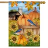 Pumpkins And Bluebirds Fall House Flag Sunflwoers Autumn 28" X 40" Briarwood Lane 2 Pumpkins And Bluebirds Fall House Flag Sunflwoers Autumn 28" X 40" Briarwood Lane -Garden & Outdoors GUEST e70e4e90 1999 4b1c 945a b6c22fd223b5