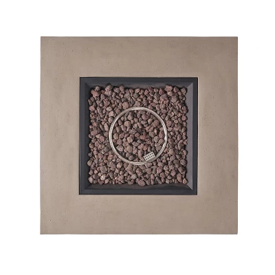 Aidan Outdoor 50000 BTU Light Weight Concrete Square Fire Pit Light Gray - Christopher Knight Home 7 Aidan Outdoor 50000 BTU Light Weight Concrete Square Fire Pit Light Gray - Christopher Knight Home - Image 5