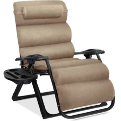 Best Choice Products Oversized Zero Gravity Chair, Folding Recliner W/ Removable Cushion, Side Tray -Garden & Outdoors GUEST eafda4a2 e82e 40fe 98d0 991c9ddba41e