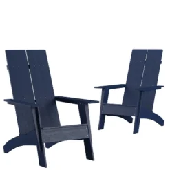 Merrick Lane Set Of 2 Modern All-Weather Poly Resin Wood Adirondack Chairs 33 Merrick Lane Set Of 2 Modern All-Weather Poly Resin Wood Adirondack Chairs -Garden & Outdoors GUEST eb714910 58de 4dd5 982d e969469419c9