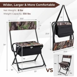 Costway Folding Hunting Chair Foldable Portable Fishing Stool With Storage Pocket 14 Costway Folding Hunting Chair Foldable Portable Fishing Stool With Storage Pocket -Garden & Outdoors GUEST ec626f35 ffd2 490e afe2 a7350a7ca050