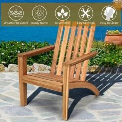 Costway 2PCS Patio Acacia Wood Adirondack Chair Lounge Armchair Durable Outdoor Garden 16 Costway 2PCS Patio Acacia Wood Adirondack Chair Lounge Armchair Durable Outdoor Garden -Garden & Outdoors GUEST ecc6805b 2d5a 492d a03c 62ca7ff5087e