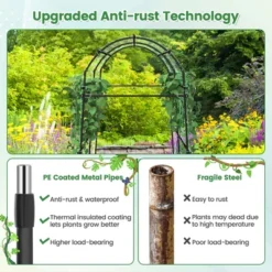 Costway 7.5FT Garden Arch Trellis Outdoor Plant Support Archway For Climbing Vine Flower 14 Costway 7.5FT Garden Arch Trellis Outdoor Plant Support Archway For Climbing Vine Flower -Garden & Outdoors GUEST ee68e00f 6fdb 4af3 94d6 7d421265e784