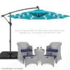 Best Choice Products 10ft Solar LED Offset Hanging Outdoor Market Patio Umbrella W/ Easy Tilt Adjustment -Garden & Outdoors GUEST ef02f967 ae88 4db1 8aa1 ddae72f4f258