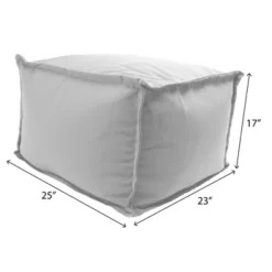 Outdoor Bean Filled Pouf/Ottoman In Sunbrella Canvas Pacific Blue - Jordan Manufacturing 7 Outdoor Bean Filled Pouf/Ottoman In Sunbrella Canvas Pacific Blue - Jordan Manufacturing -Garden & Outdoors GUEST ef2d8824 85ef 43cf a166 5bc2a3487516