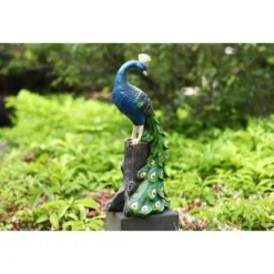 Techko Maid Peacock Meditating Solar Outdoor Garden Statue Decor With Spotlight 23 Techko Maid Peacock Meditating Solar Outdoor Garden Statue Decor With Spotlight -Garden & Outdoors GUEST f188dfe9 047d 497e a33f b33f6ad4a46c