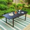 7pc Patio Dining Set With Rectangular Expandable Table & Reclining Chairs - Captiva Designs