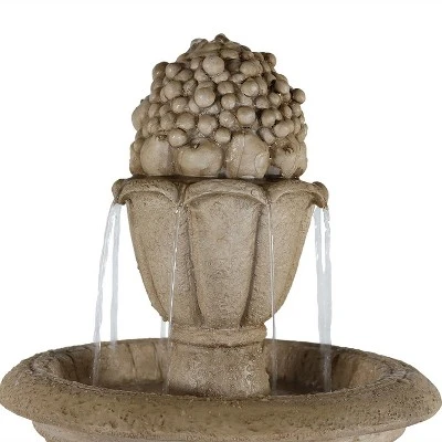 Sunnydaze Decor Sunnydaze 61"H Electric Polyresin And Fiberglass 3-Tier Cornucopia Outdoor Water Fountain 4 Sunnydaze Decor Sunnydaze 61"H Electric Polyresin And Fiberglass 3-Tier Cornucopia Outdoor Water Fountain - Image 2