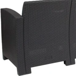 Emma And Oliver Faux Rattan Sofa With All-Weather Cushions -Garden & Outdoors GUEST f76590b2 3bfc 44c8 bef2 4ab66a93ead5