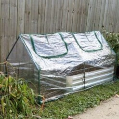 Sunnydaze Decor Sunnydaze Outdoor Portable Plant Shelter Mini Greenhouse With Double Zipper Doors And Cover - Clear