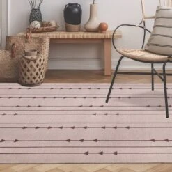 Coastal Minimalist Bohemian Arrow Indoor Outdoor Area Rug By Blue Nile Mills -Garden & Outdoors GUEST f83c6bc9 152e 48a2 ad26 a425f377d392