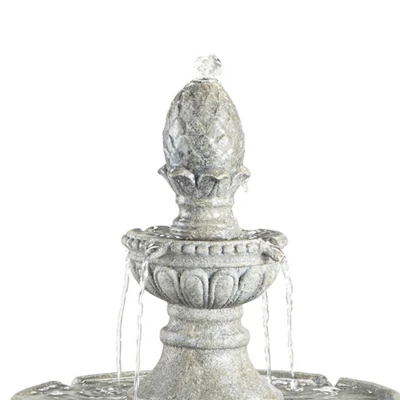 John Timberland Pineapple Modern 3 Tier Cascading Outdoor Floor Water Fountain 44" For Yard Garden Patio Home Deck Porch House Exterior Balcony Roof 3 John Timberland Pineapple Modern 3 Tier Cascading Outdoor Floor Water Fountain 44" For Yard Garden Patio Home Deck Porch House Exterior Balcony Roof - Image 2