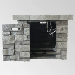 Angeles Outdoor Square Fire Pit - Gray - Christopher Knight Home -Garden & Outdoors GUEST fbdba6ae 0852 4e99 936d 582d91c300fd