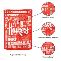 Evergreen Embossed Suede Flag, House Size, University Of Nebraska 16 Evergreen Embossed Suede Flag, House Size, University Of Nebraska -Garden & Outdoors GUEST fcc078af a043 474a 9067 31c6685449d5