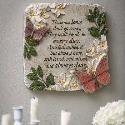 Evergreen Those We Love, Butterflies Garden Stone- 11 X 11 Inches Garden And Yard Decor 4 Evergreen Those We Love, Butterflies Garden Stone- 11 X 11 Inches Garden And Yard Decor - Image 2