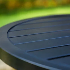 Outdoor Steel End Table - Black - Captiva Designs -Garden & Outdoors GUEST fdb2e149 12ec 4bb7 aafb 942259b288b1