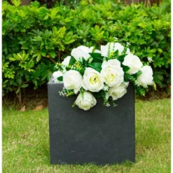 Rosemead Home & Garden, Inc. Kante Lightweight Modern Outdoor Concrete Square Planter -Garden & Outdoors GUEST fde043c8 3654 42cf abe9 4ce7ca4b31e0